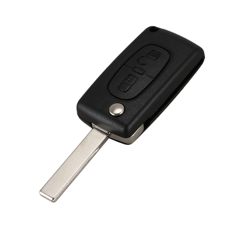 Оболочки складной дистанционный ключ для PEUGEOT 206 107 207 307 407/Citroen C2 C3 C4 C5 C6 чехол 2 кнопки дистанционного ключа