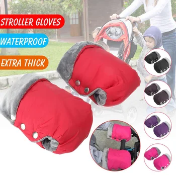 

Kids Winter Warm Stroller Gloves Pushchair Hand Muff Waterproof Pram Accessory Mitten Baby Clutch Cart Thick Gloves