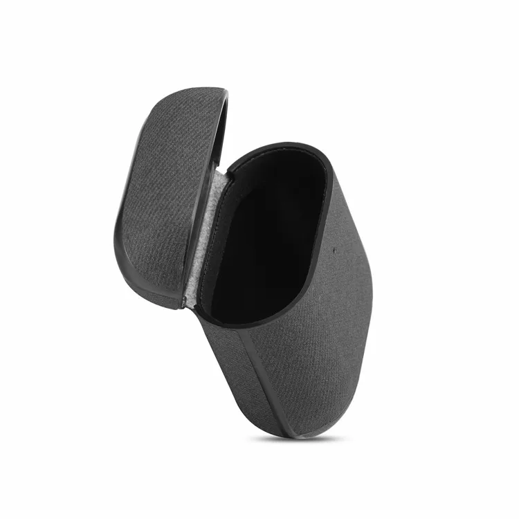 Новая саржевая ткань texure сплошной цвет pu кожа bluetooth беспроводная Крышка для наушников для apple airpods зарядный чехол BIA697