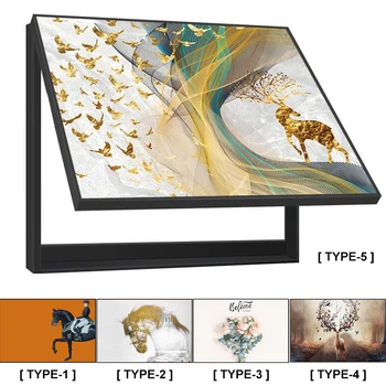 

Modern Meter Decorative Boxes Electric Meter Box Distribution Protection Box Cover Hide Painting Canvas Poster Painting Decor