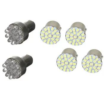 

4x 12V 1157 22 SMD LED Bulbs & 2X T25 1157 BAY15D 380 RED 12 LED SMD Car Stop Brake Tail Light
