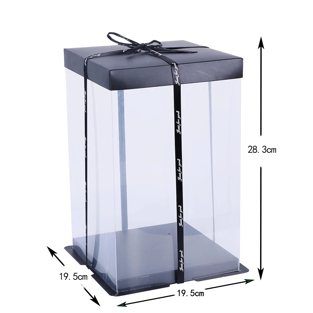 25cm Rose Bear with Heart Artificial Flower Gift Box image4