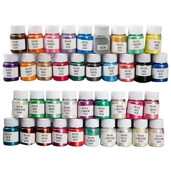

1 Set Cosmetic Grade Pearlescent Mica Powder Epoxy Resin Dye Pearl Pigment DIY Dropship