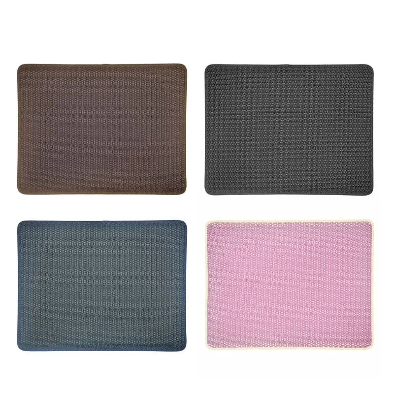 

Cat litter Mat Double Layer Pad Large Flexible Trapping Sifting Premium Clean