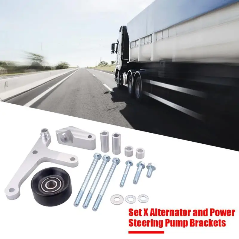

LSX LS1 LS6 Bracket Kit for LS Truck Low Mount High-quality Portable Delicate Safety Alternator Power Steering Pump