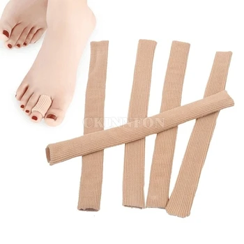 

500 pieces/lot 15cm Fabric Gel Tube Bandage Finger & Toe Protectors Foot Feet Pain Relief Guard for Feet Care