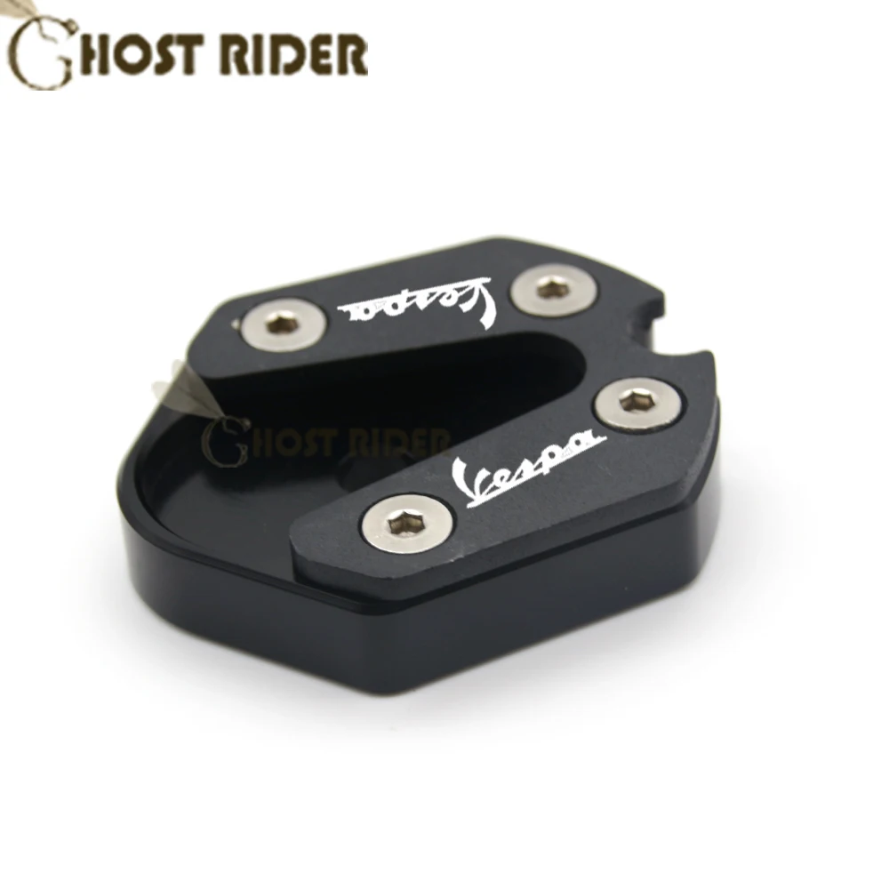 

For Vespa primavera sprint LX Motorcycle CNC Alunimun Kickstand Foot Side Stand Enlarge Extension Pad Support Plate