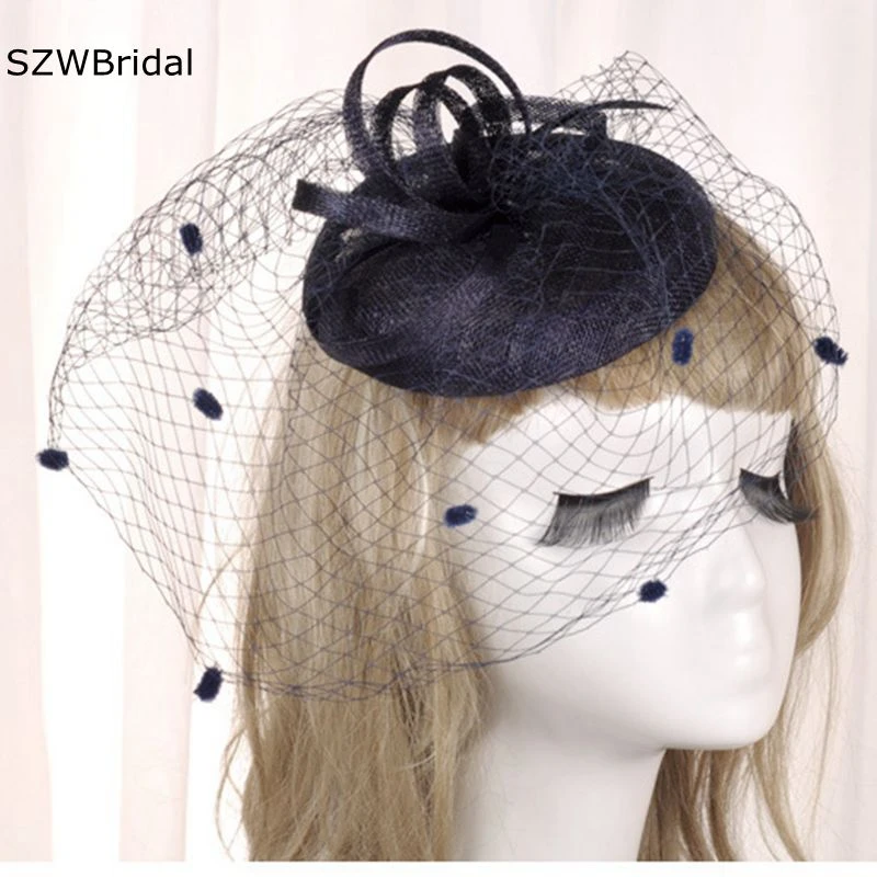 

New Arrival Black Bridal headwear Cheap Wedding hair accessories Beige Gray Royal Blue Novia accesorios Ozdoba do wlosow slub