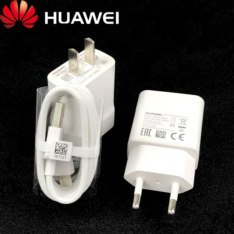 Зарядное устройство Huawei 10 Вт ЕС/США оригинальный зарядный адаптер Usb микро кабель
