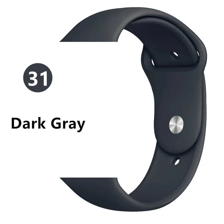 dark Gray Ремешок для apple Watch 5 4 ремешок 44 мм 40 мм iwatch 3 2 1 ремешок 42 мм 38 мм браслет для apple watch аксессуары для наручных часов - Цвет ремешка: dark Gray
