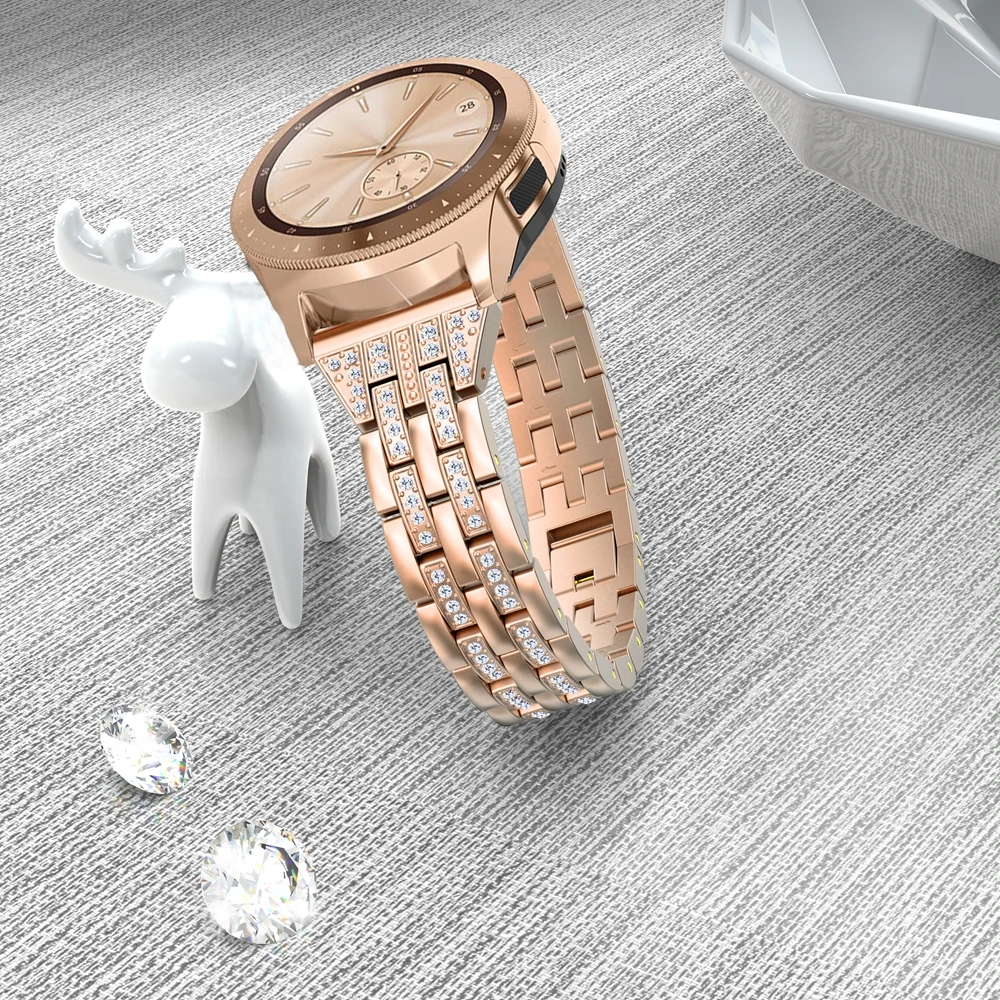 Toyouths металлический кристалл Алмазный ремешок для samsung Galaxy Watch 42 мм браслет женский ремешок для Galaxy Watch Active2 40 мм