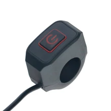 LMoDri-Interruptor de montaje en manillar de motocicleta, 22mm, luz sobre la bocina, interruptores de encendido y retorno automático con luz
