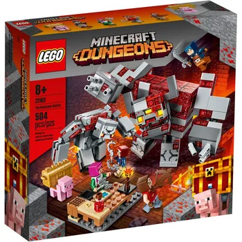 

LEGO 21163 Minecraft Series The Redstone Battle Building Blocks Redstone Monstrosity and The Redstone Golem Christmas Gift Toys