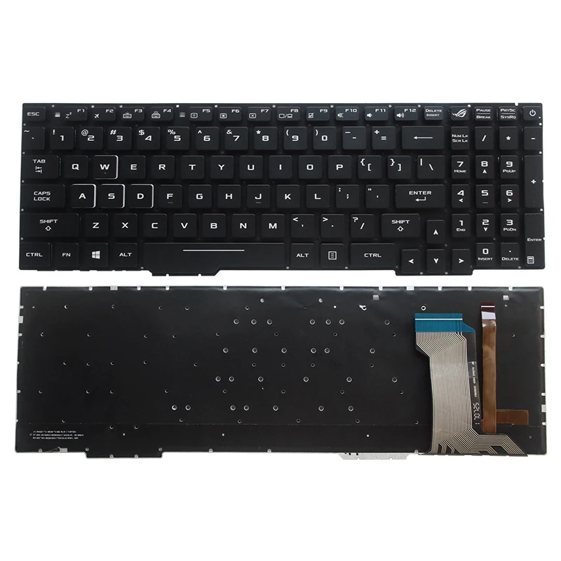 Teclado dos Eua sp ru para Asus Gl553 Gl553v Gl553vw Zx553vd Zx53v Zx73 Fx553vd Fx53vd Fx753vd Gl753ve Gl753vd - Imagem 2