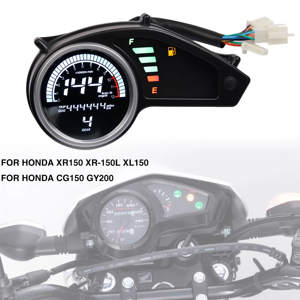 For Honda Offroad Xr150 Xr 150l Xl150 Cg150 Gy0 Tachometer Digital Odometer Motocross Speedometer Meter Gauge Dirt Bike Instruments Aliexpress