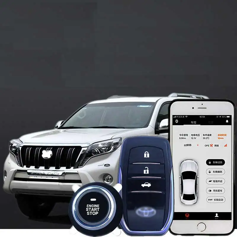 HOT Sale Universal Remote Start For Car Bypass App Phone With One Button Ignition Automotive Keyless Entry C
