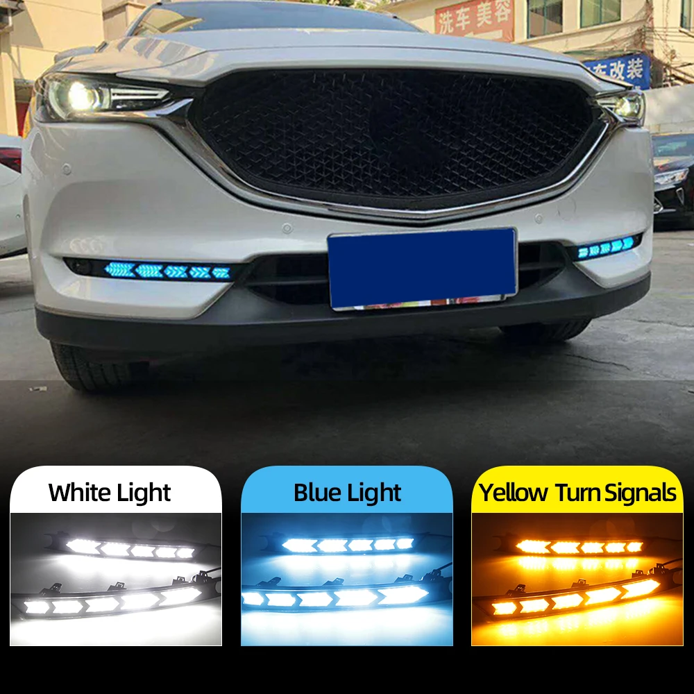 1 пара светодиодный Габаритные огни для Mazda cx 5 cx5 2017 2018 2019 drl Противотуманные фары