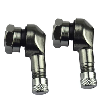 2Pcs รถจักรยานยนต์ล้อยางวาล์วต้นกำเนิดหมวก90องศามุมอลูมิเนียมอัลลอยด์ยาง17มม.วาล์วลำต้นชิ้นส่วน 13