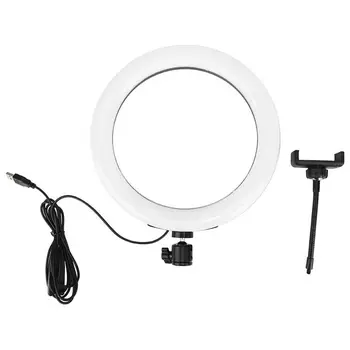 

studio light ABS Black Adjustable Brightness 10 Inch Live Broadcast Selfie Beauty Makeup Photography Commercial Shooting LED new