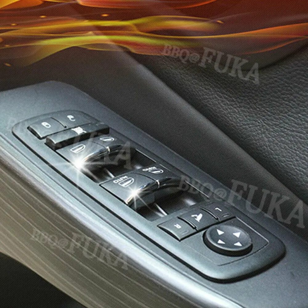 7 шт. переключатель окна двери автомобиля кнопка подъема Konb Накладка для Jeep Cherokee