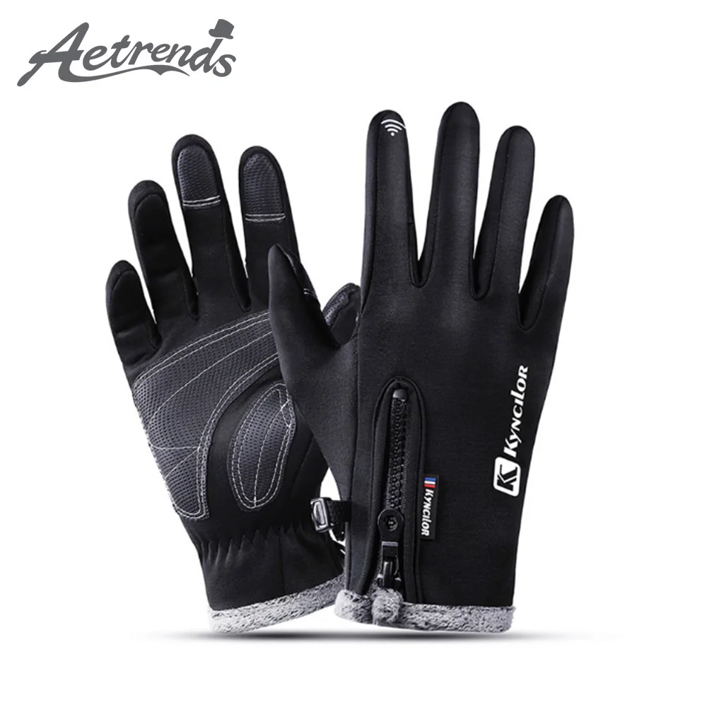 

[AETRENDS] Touch Screen Gloves Windproof Thermal Smartphone Texting Winter Glove for Driving Cycling Running O-0039