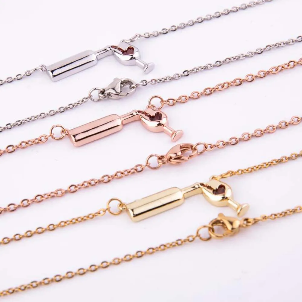 1 пара женское ожерелье с кулоном в виде вина|fashion necklace|necklace fashioncouple necklace |