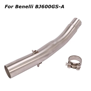 Exhaust Mid Link Pipe Slip for Benelli BJ600G Motorcycle Modified System Escape Connect Tube 51mm
