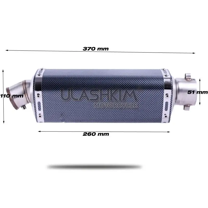 Глушитель для мотоцикла, полная система, слипоны для Yamaha MT03 MT-03 YZF R3 R25 YZF-R3 YZF-R25-, дополнительная мощность 12