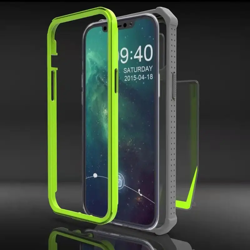 Два в одном чехол для телефона с защитой от падения рамкой подходит iPhone 13 12 11 Pro Max