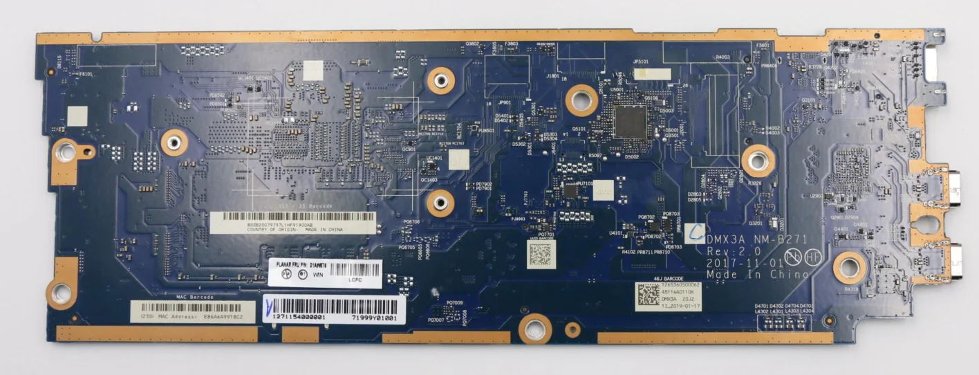 For ThinkPad X1 Tablet 3rd laptop motherboard NM-B271 motherboard i5 8250U /8350 I5 CPU 8GB RAM tested 100% working