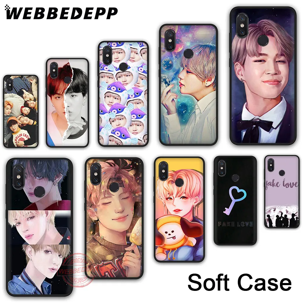 

Phone Case for Xiaomi Redmi Note 4A 5A 6A 7A 4X 5 6 7 8 K20 Pro Plus S2 Soft Cover 169N Korean Boys Fake Love