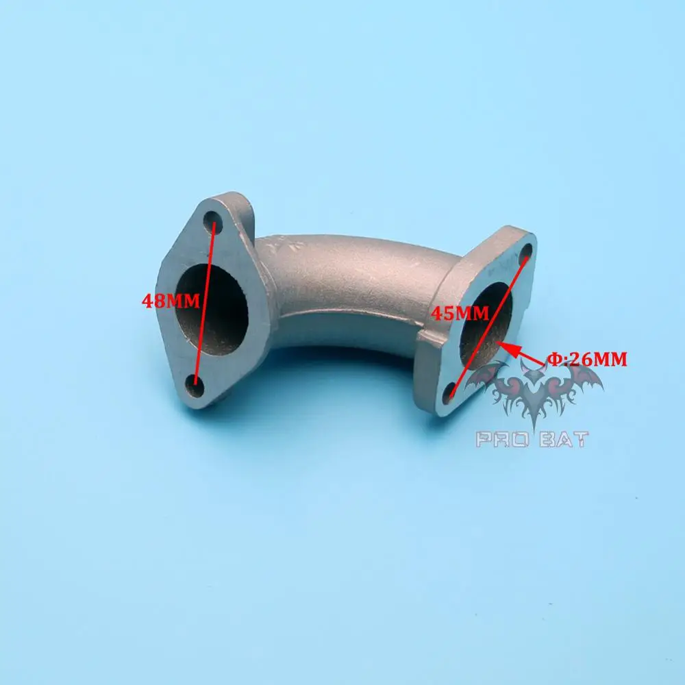 Впускной коллектор Труба 26 мм КАРБЮРАТОР впускной прокладка Винт 110 125 140 150CC Kazuma ATV