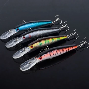 

4 Pcs Classic Fishing Lure Minnow Crankbait Plastic Hard Bait Saltwater Fishing Tackle Isca Artificial Pesca Wobblers Fake lure