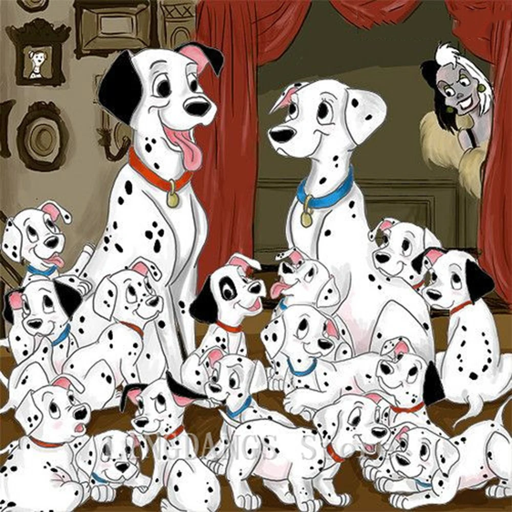 Disney 5D полностью своими руками алмазов картина собака далматинец мультфильм