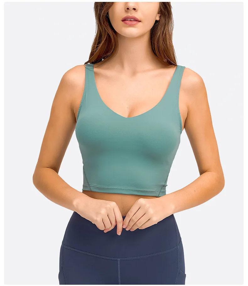 Hot Selling Wholesale Pop Women Sports Bra Tight Gym Crop Top Yoga Vest Shockproof With Chest Pad High Strength Fitness Clothing Hot Selling Wholesale Pop Women Sports Bra Tight Gym Crop Top Yoga Vest Shockproof With Chest Pad High Strength Fitness Clothing