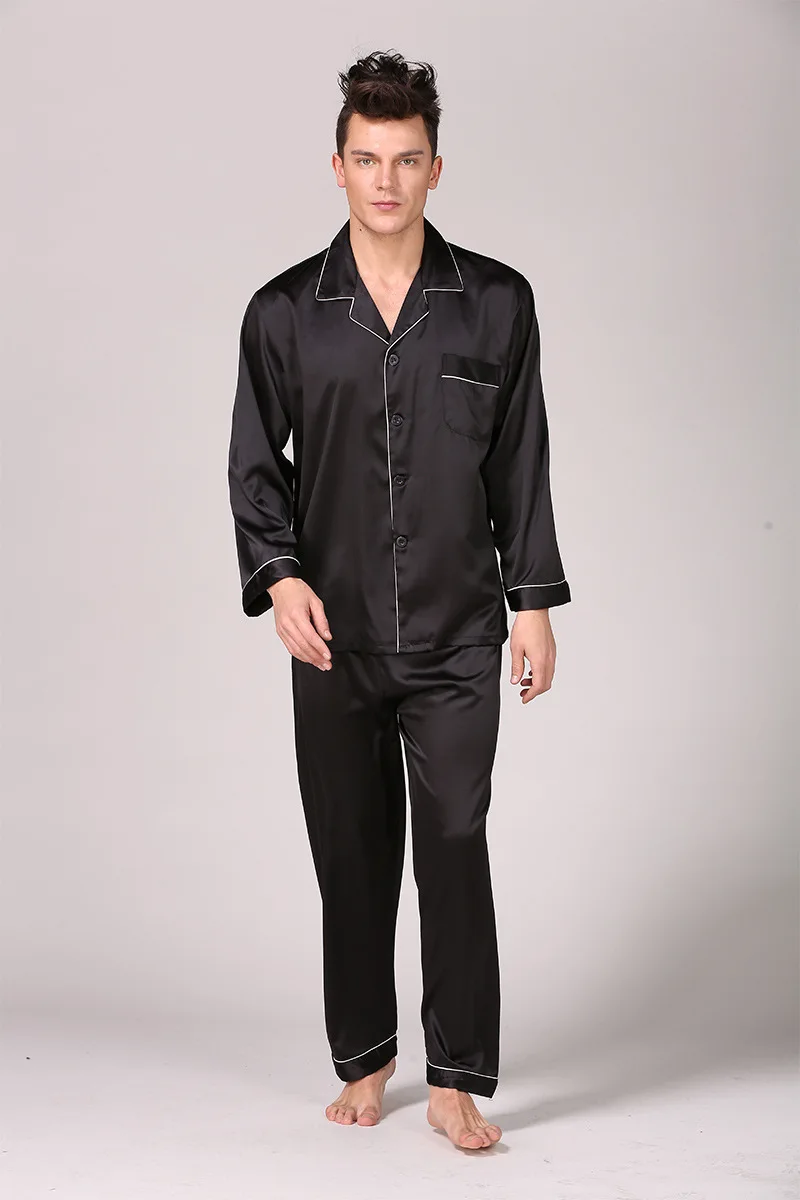 Men Nightwear Long Sleeve Sleeping Suit in Black | Night Dress for Man and Woman, Night Dress for Man, Men Night Dress, Sleepwear for Men, Men"s Nightwear Set, Men's Night Suit Karachi