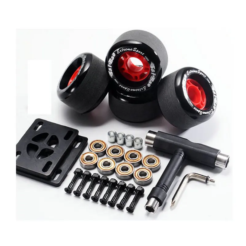 4pcs Skateboard Wheels 70mm Pu Hardness Skate Board 78a Longboard