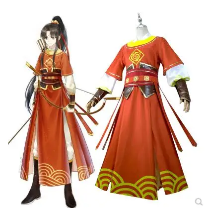 Аниме Jin Ling Mo Dao Zu Shi Косплей Костюм гроссмейстер демонического культивирования езда костюм полный комплект