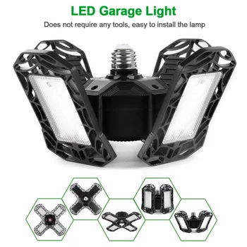 

150W 15000LM LED Garage Light Daylight Workshop Ceiling Lighting Warehouse Deformable Ultra Bright Adjustable Angle Gym Shop