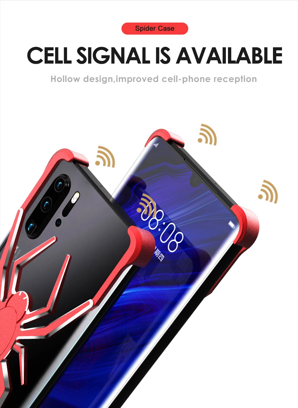 Металлический Чехол R-just Spider для huawei P30 P30 Pro nova 4 e противоударный чехол из алюминиевого сплава для huawei металлический бампер чехол Coque
