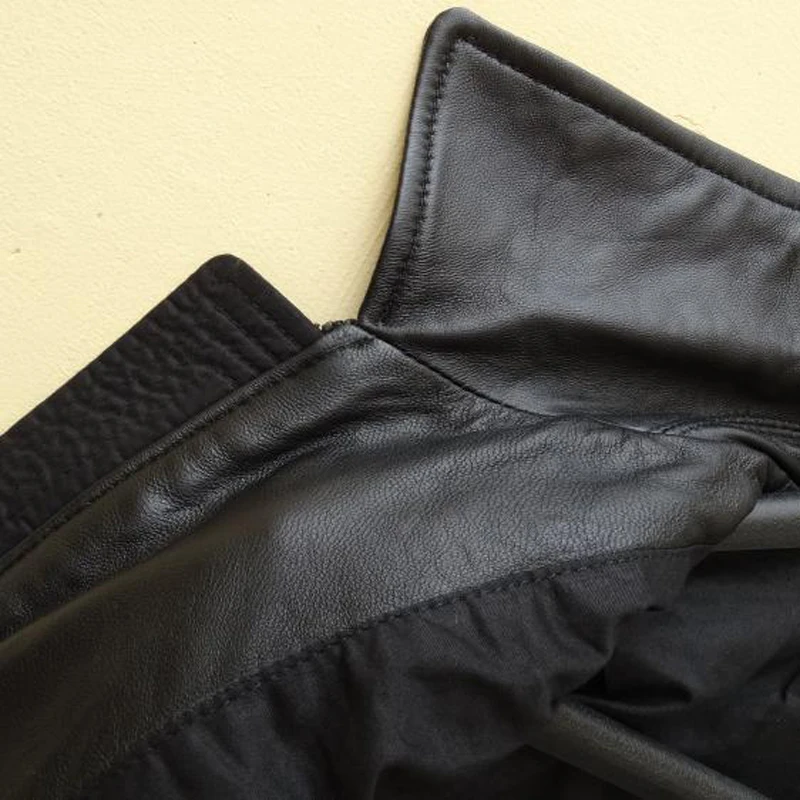 Американские Flight Мужские настоящие кожаные куртки Slim Fit негабаритных 4XL 5XL мужские дубленки Натуральная кожа Мужская одежда A836