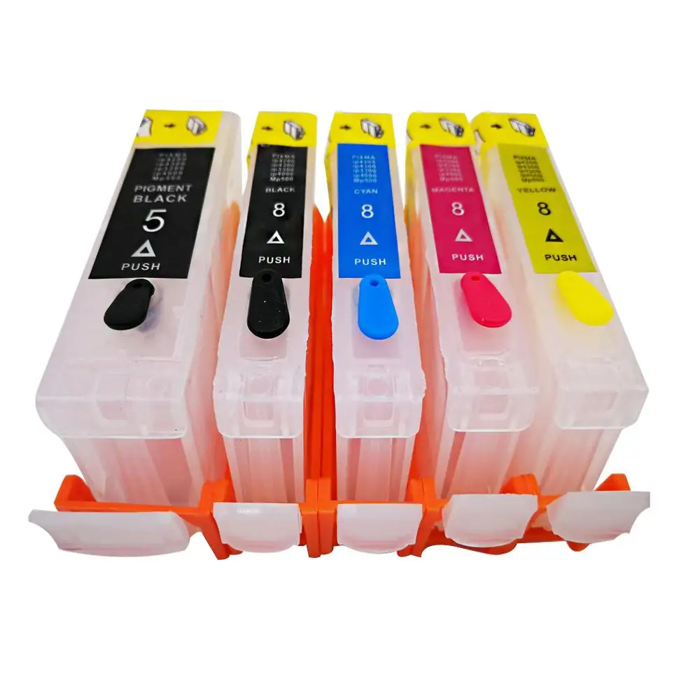 Cartucho de tinta recargable para impresora canon, PGI 5, ip3300, iX4000,  ix5000, MX700, MX850, MP500, MP510, MP520, MP530, MP600, MP830, CLI 8|ink  cartridge|ink cartridge for canoncartridge for canon - AliExpress