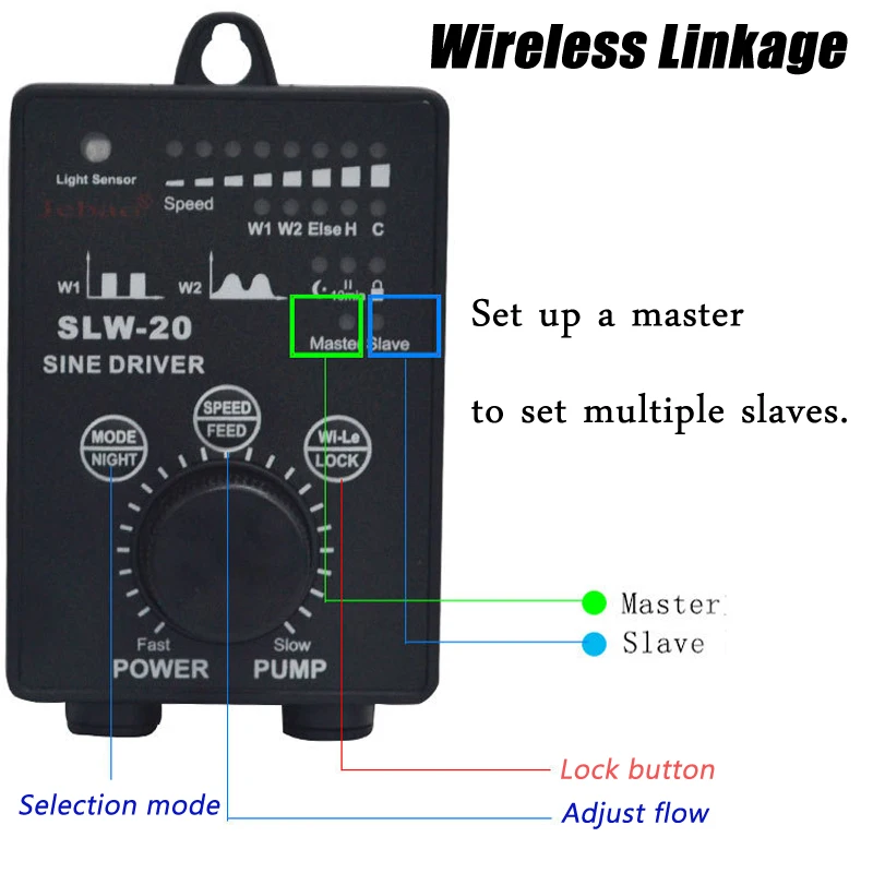 

New Wireless linkage fish tank frequency conversion wave pump surf pump ultra quiet freshwater sea water mini water pump