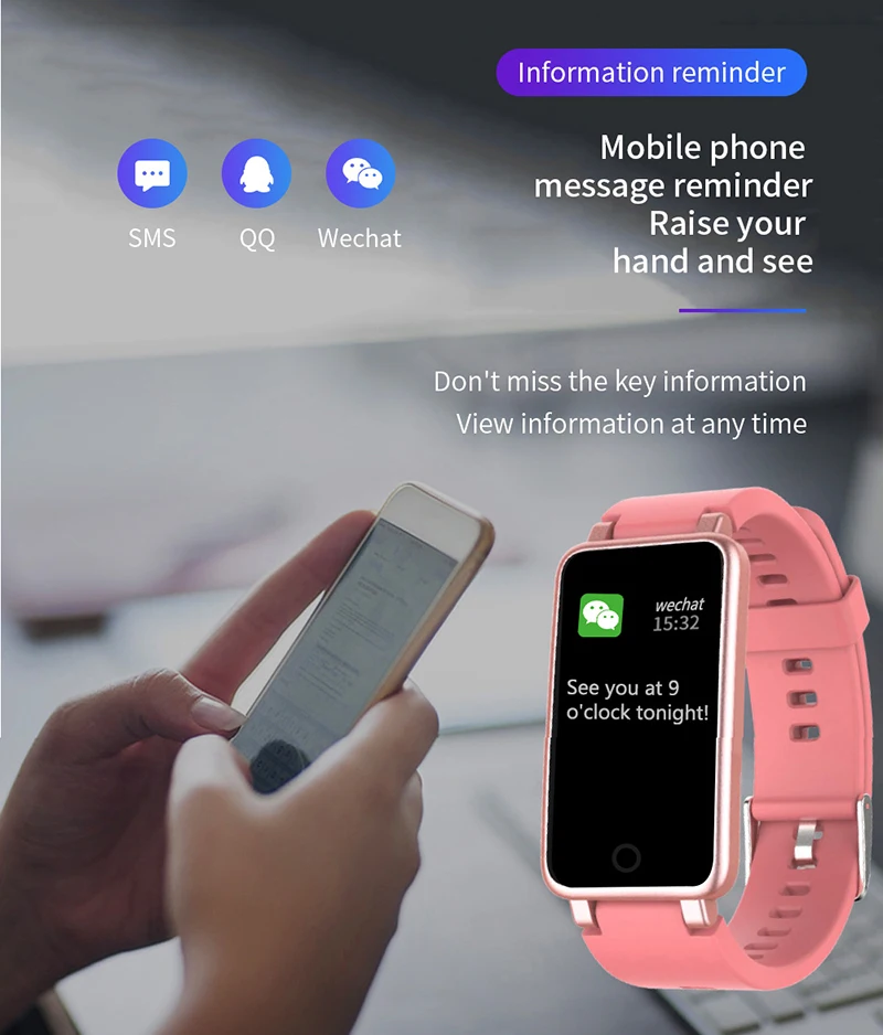 Smart Watch Men Women Smartwatch Heart Rate Blood Pressure Monitor Fitness Tracker Watch Smart Bracelet For Android And IOS