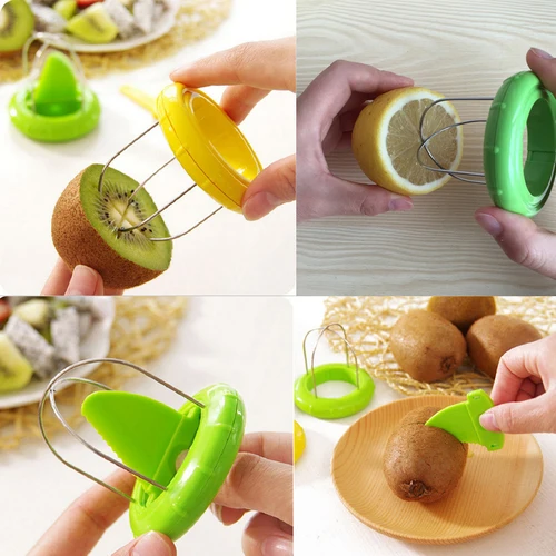 Кухонные принадлежности нержавеющая сталь киви резак для очистки фруктов ABS хорошее