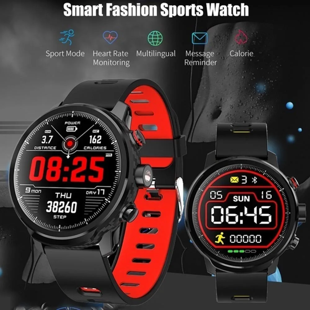 Men Swimming Smart Watch IP68 Waterproof Heart Rate Blood Pressure Blood Monitor Fitness Tracker Wristband Bluetooth Sport Smart