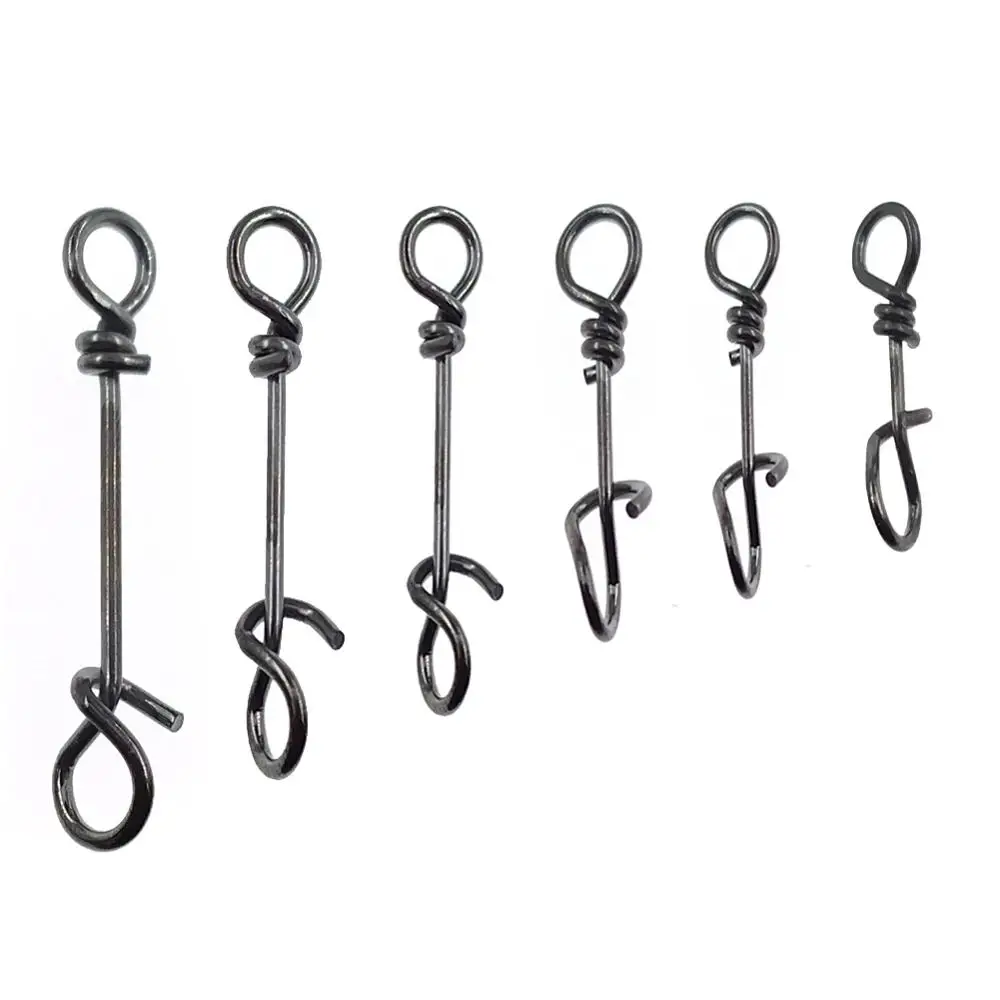 20pieces Quick Clip Swivel Stainless Steel Fishing Swivels 10mm33mm