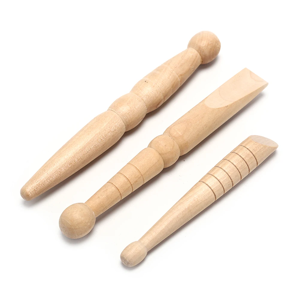 

3PCS Original Wooden Foot Body Massage Stick Acupuncture Foot Reflexology Massager Relieve Muscle Soreness Relaxing Tool