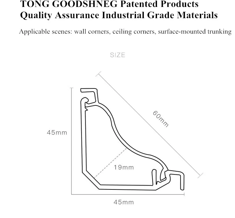 PVC Floor Cord Cover Corner Connector Slot 90 Degrees Internal External  Corners Connector Floor Cable Protector Cable Management - AliExpress