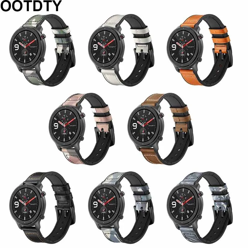 Ремешок для часов из натуральной кожи ремешок для AMAZFIT GTR 42 мм/47 мм Смарт-часы
